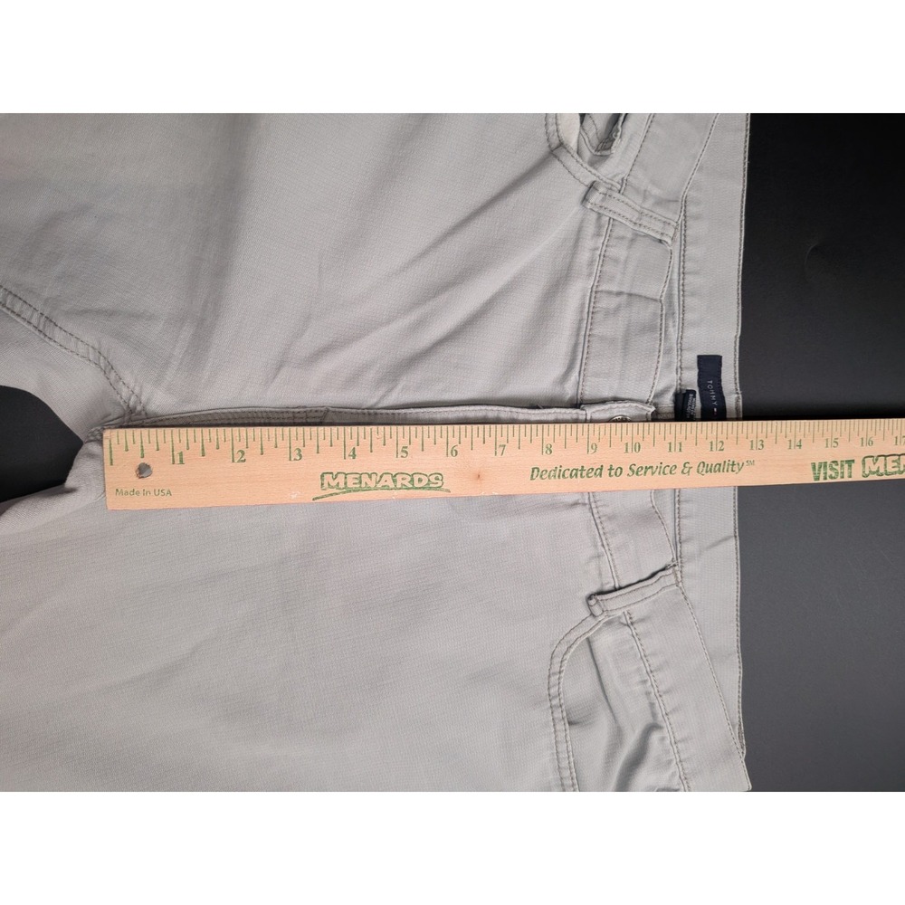 TOMMY HILFIGER Custom Fit Pants Men 36X30 (Tag 36/32) Straight Grey Casual Chino - Picture 7 of 11